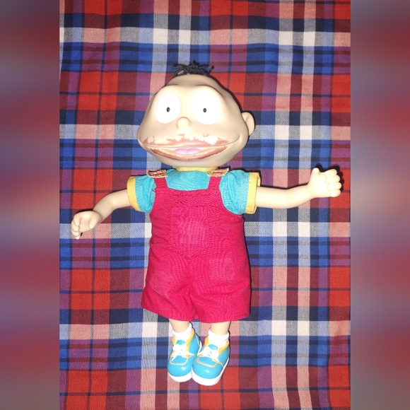Vintage Rugrats Tommy Pickles "Milk and Munchies" Dirty Face 10" Plush 1999 - Picture 4 of 9